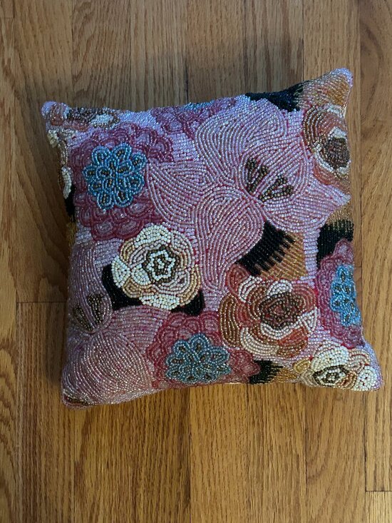 Pier 1 Other - Pier 1 Beaded Accent Pillow